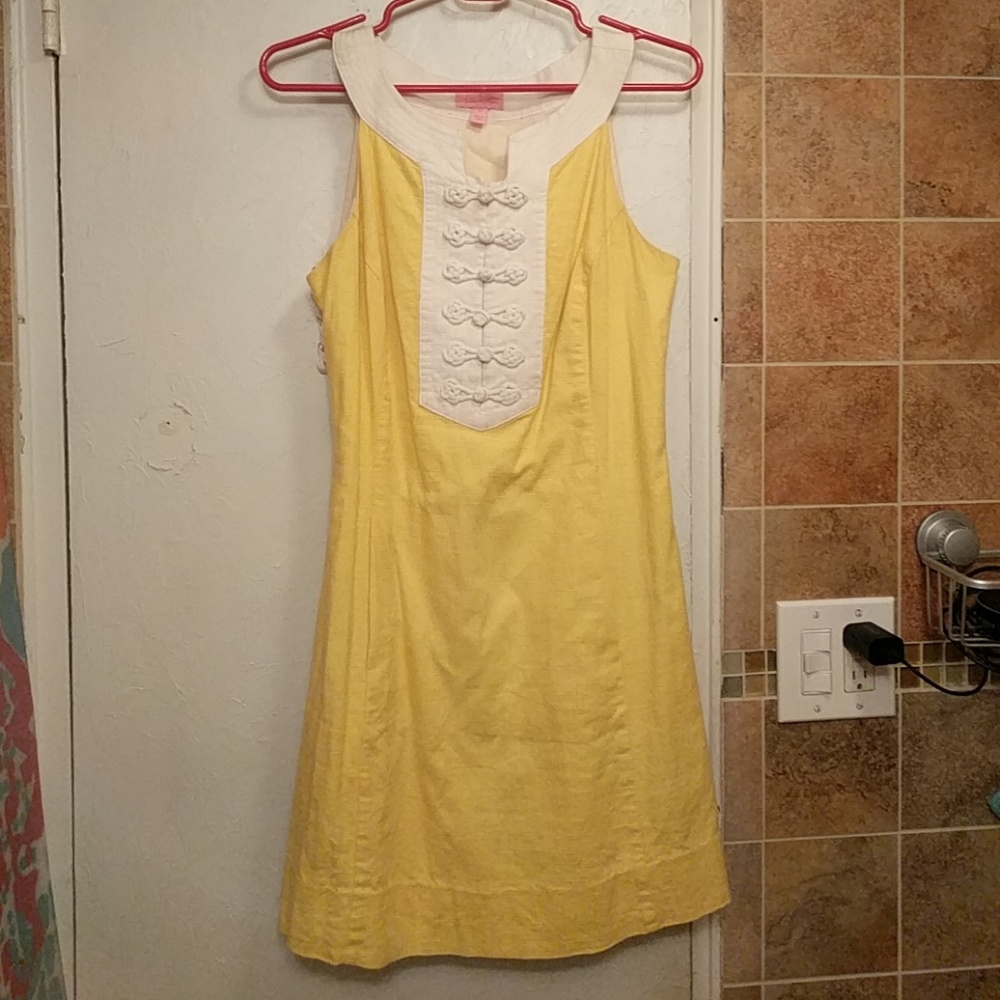 Vintage Looking Yellow Lilly Pulitzer Dress